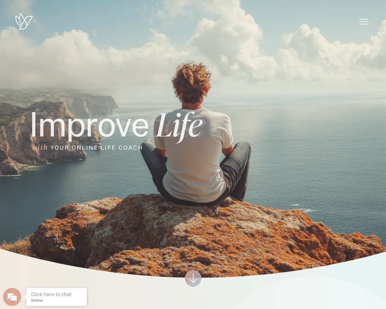 Website screenshot of Your Online Life Coach